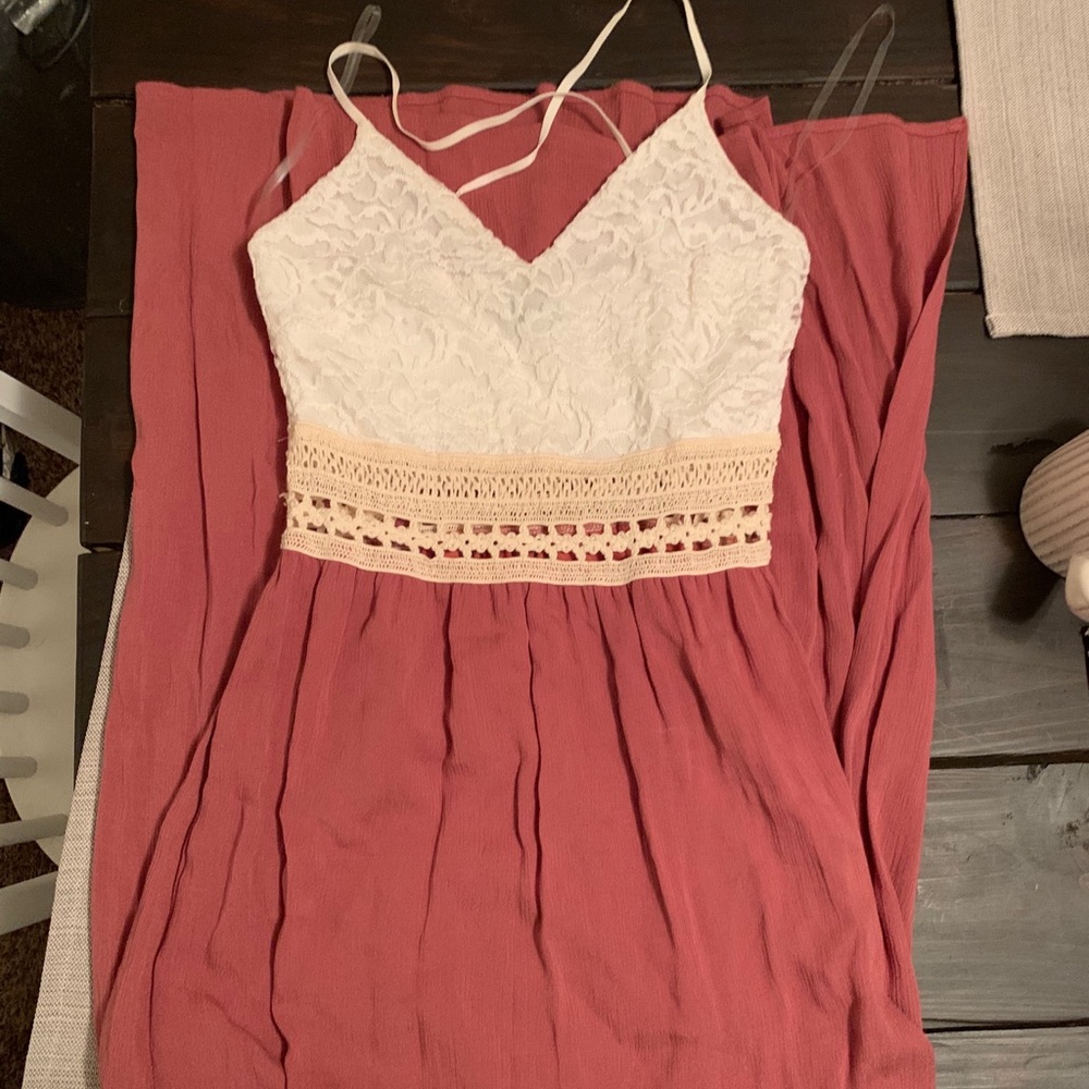 Pinkish Mauve Maxi Dress